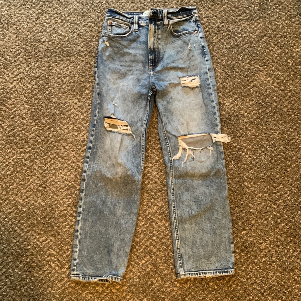 Abercrombie & Fitch the Ankle Straight Ultra High Rise size 27 Jeans
